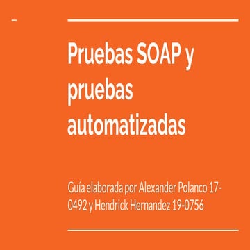 Pruebas soap
