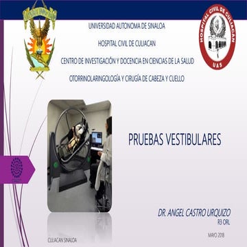 Pruebas vestibulares