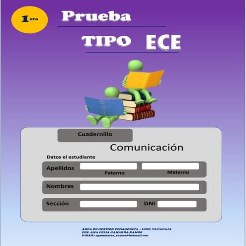Prueba Tipo ECE de Comunicación 1