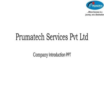 Prumatech Services Pvt Ltd - PPT (1).pptx