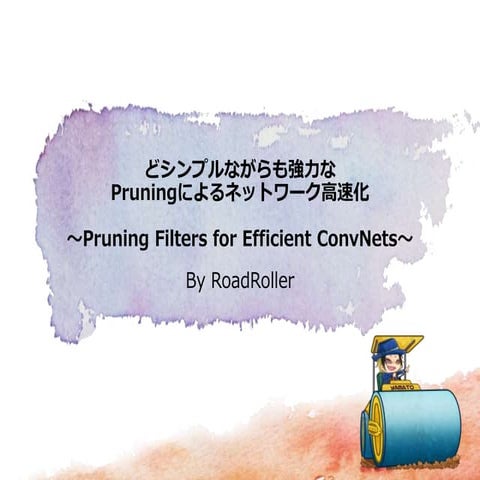 Pruning filters for efficient conv nets