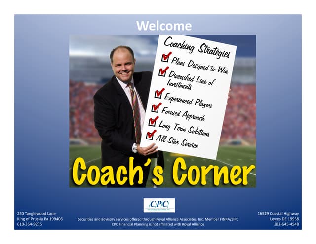 Coach’s Corner