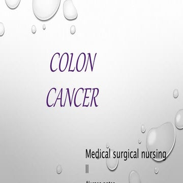 colorectal cancer | PPTX
