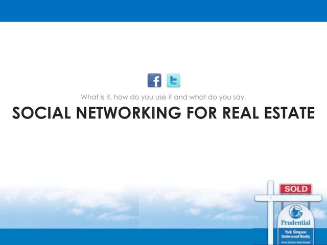 Social Networking Basics for Real E...