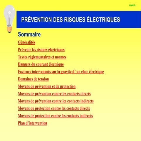 Risques Électriques Pdf La Prévention Des Risques É – NQQA