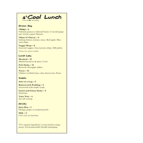 Prwr625 bizplan menu