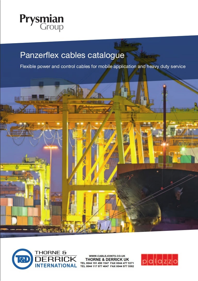 Prysmian Panzerflex Cables Flexible Power & Control Cables