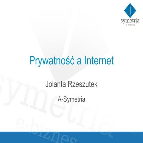 Prywatność a internet 