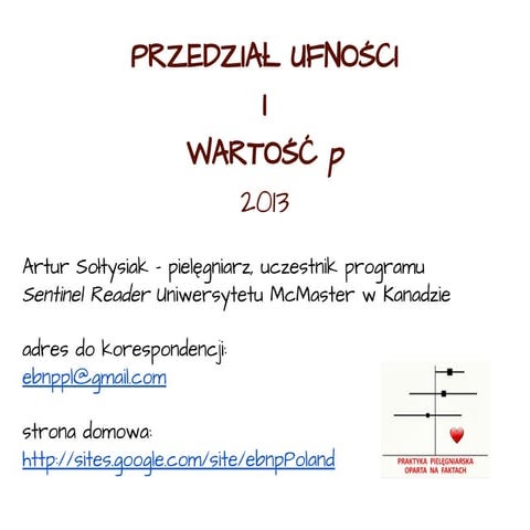 Przedział ufności i wartość p