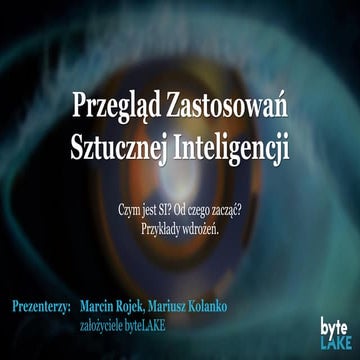 Przegląd zastosowań Sztucznej inteligencjI