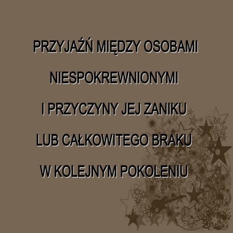 Przyjaźń międzyrodzinna