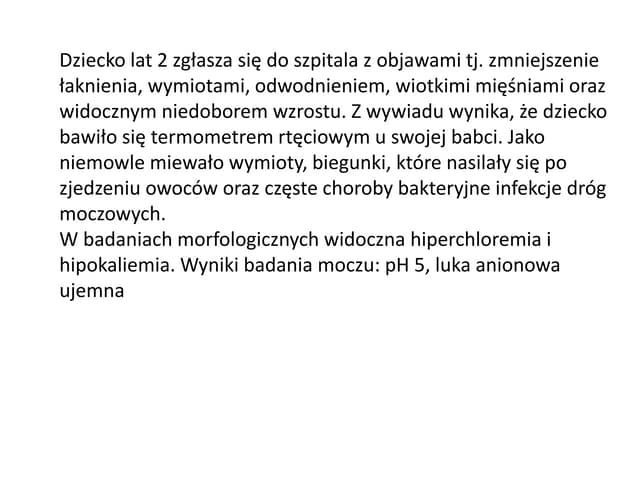 Przypadek Pol Ru Mianownikdopełniaczcelownikbierniknarzędnikmiejscownikwołaczol - Przypadek 3.8 kwasica | PPTX | Medical Health