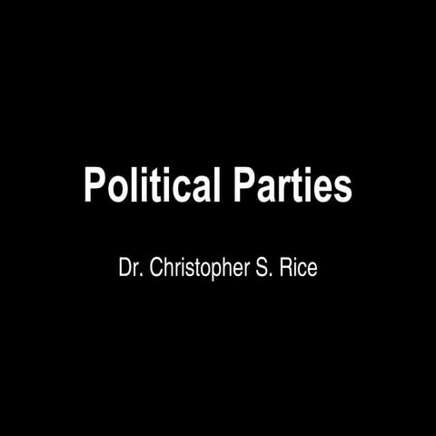 PS 101 Political Parties