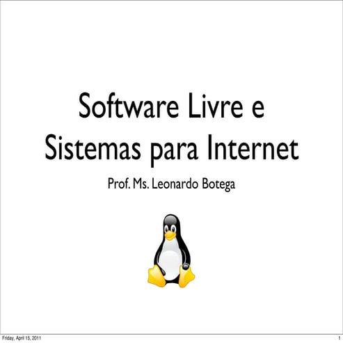 Pós univem - Software Livre