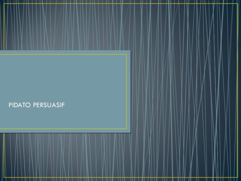 Pidato Persuasif