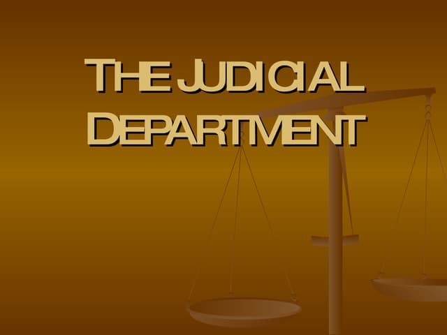 The Philippine Judiciary