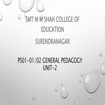 Concept : Teaching, Approach, Methos, Process, Technique Technique 