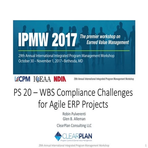 WBS Compliance Challenges for Agile ERP Projects