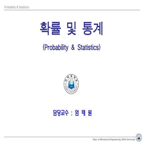 Probability and Statistic Chap 1