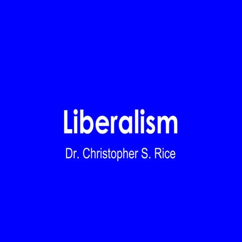 PS 240 Liberalism Spring 2015