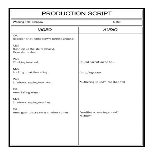 Production script 3