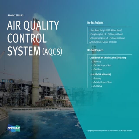 Air quality control system: De-Sox Projects & De-Nox Projects | PDF