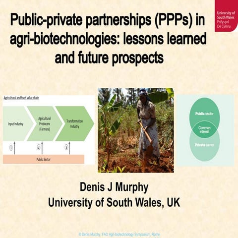 Case studies of public-private partnerships in agricultural ...