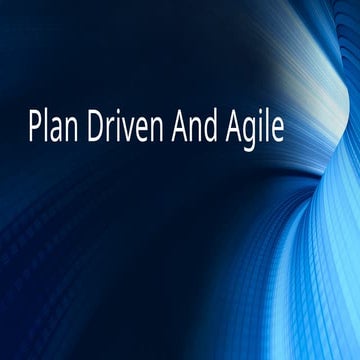 PSA - 03 Plan Driven And Agile Waterfall .pptx