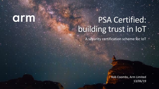 PSA Certified – building trust in IoT