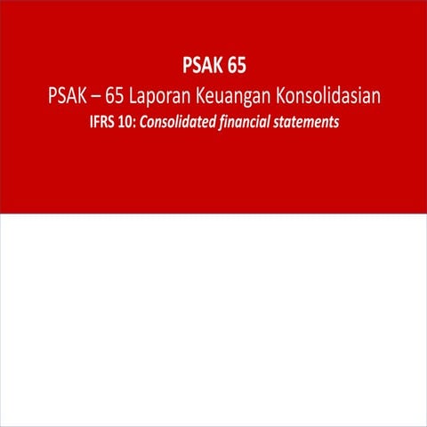 Psak 65 laporan keuangan konsolidasian 05032015