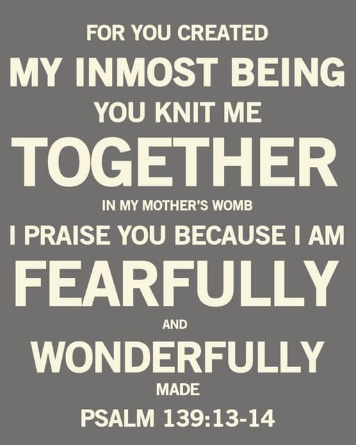 Psalm 139printable PDF