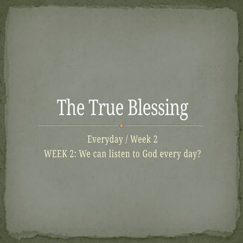 Psalm 1:1-6 The True Blessing.ppt Psalm 1:1-6 The True Blessing.ppt