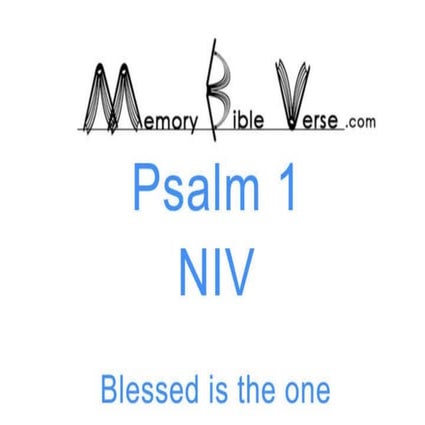 PSALM 1 NIV visual data 5