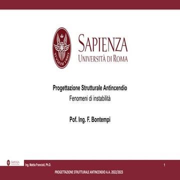 Fenomeni di instabilita'