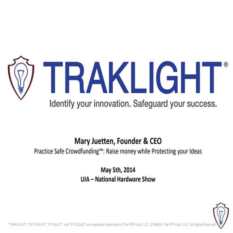 United Inventors Association - Practice Safe Crowdfunding - National Hardware...