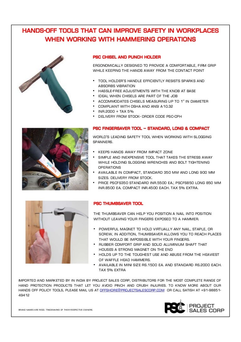 Handsoff Tools that can Improve Safety in Workplaces