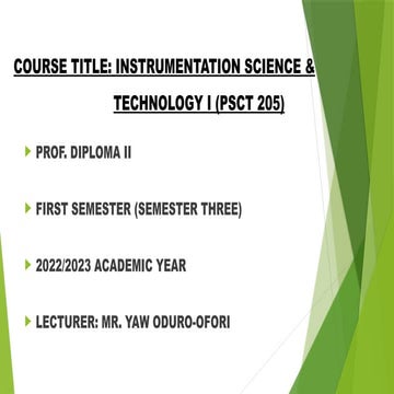 PSCT 205 INST SCI AND TECH PROF. DIP II 2022 2023.pptx