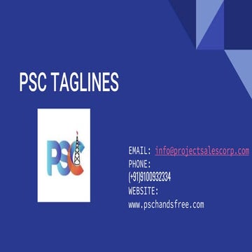 PSC Taglines