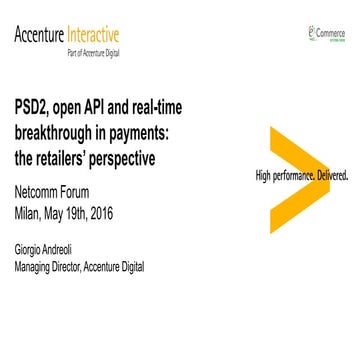 PSD2 e Instant payments: l’evoluzione attesa dei pagamenti online, in store e...