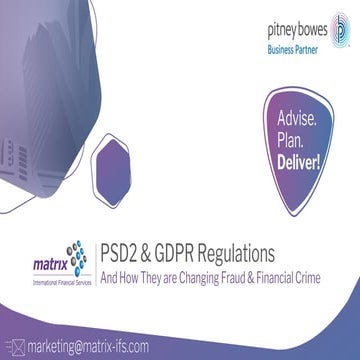 Open Banking / PSD2 & GDPR Regulations and How They Are Changing Fraud & Fina...