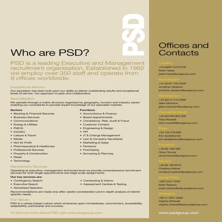 PSD Information Sheet