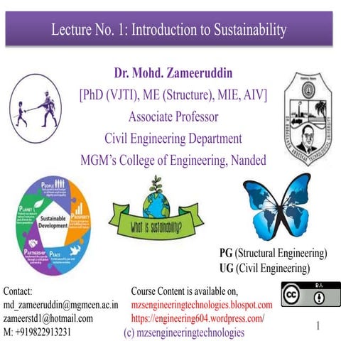 Planning of Sustainable Development -Module 1