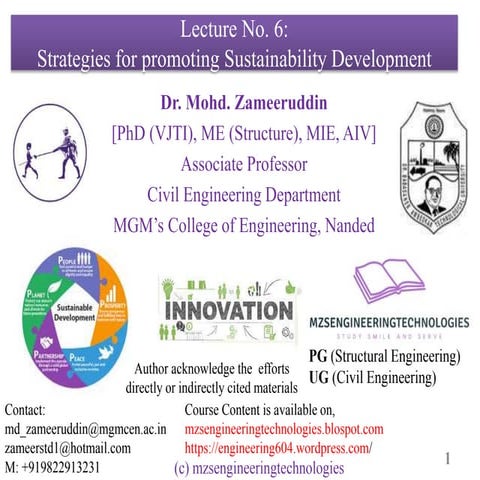 Planning of Sustainable Development - Module 3