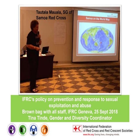 IFRC's policy to prevent and respond to sexual exploitation and abuse (PSEA)