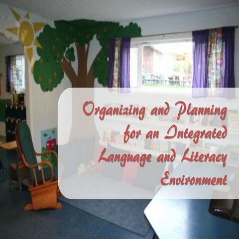 Language and Literacy Areas in a Preschool Classroom