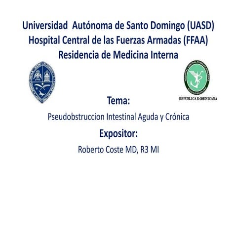 Pseudobstruccion Intestinal