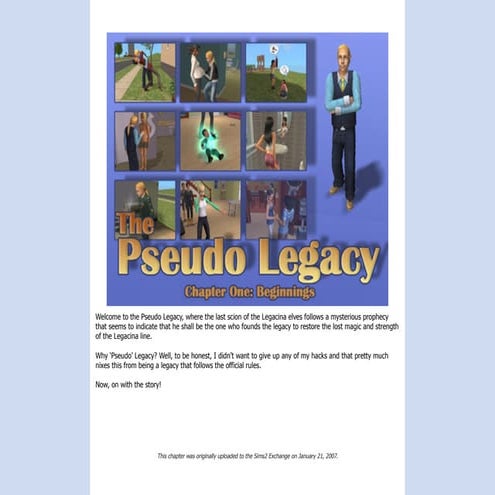 The Pseudo Legacy - Chapter One