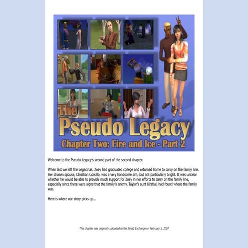 The Pseudo Legacy - Chapter 2, Part 2