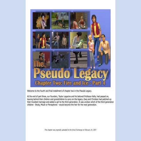 The Pseudo Legacy - Chapter 2, Part 4