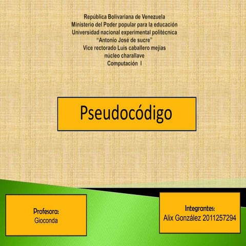 Pseudocódigo